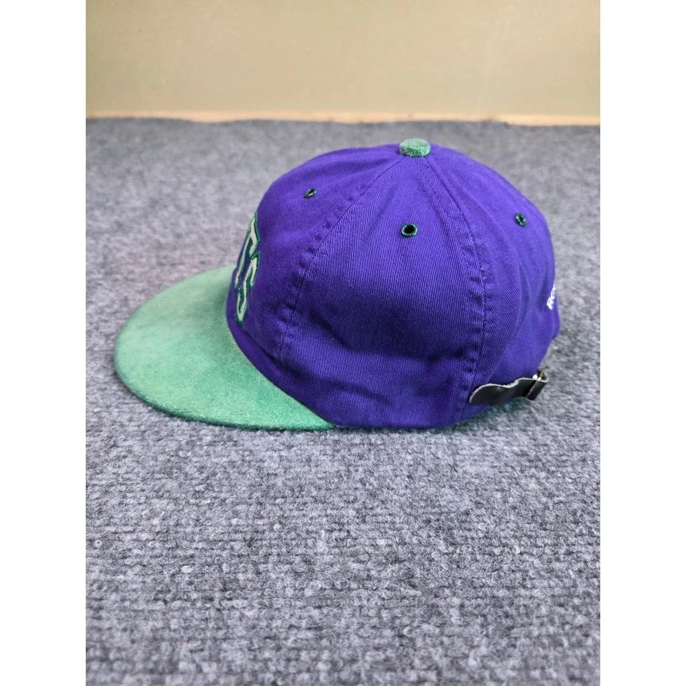 Roots Baseball‎ Cap Mens OS Purple Green Suede Brim Roots Canada Strapback Hat